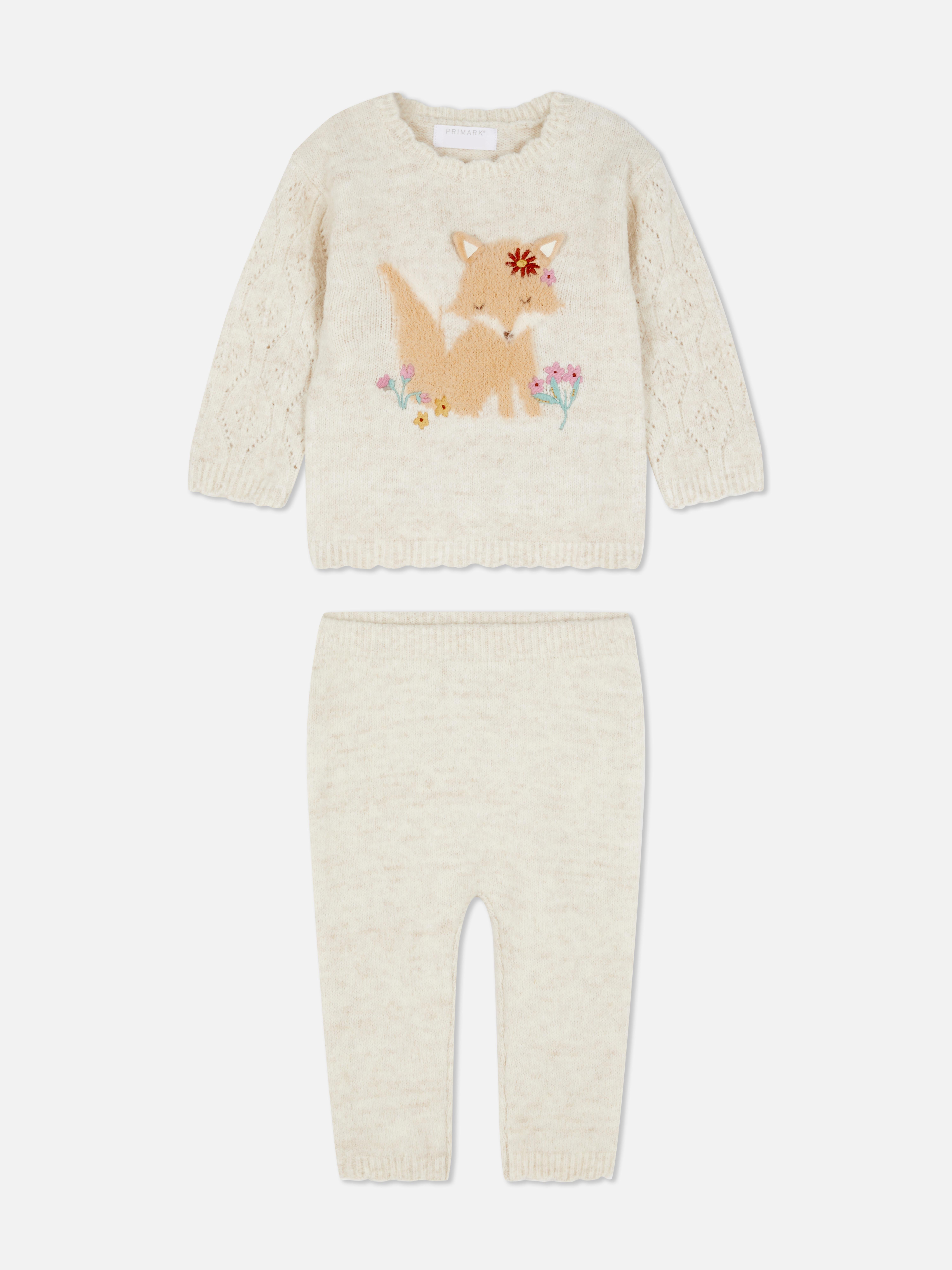 0-36mths | Fox Sweater and Leggings Set