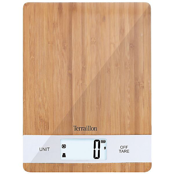 Balance de cuisine électronique 5kg/1g bambou Terraillon 15338 bamboo usb
