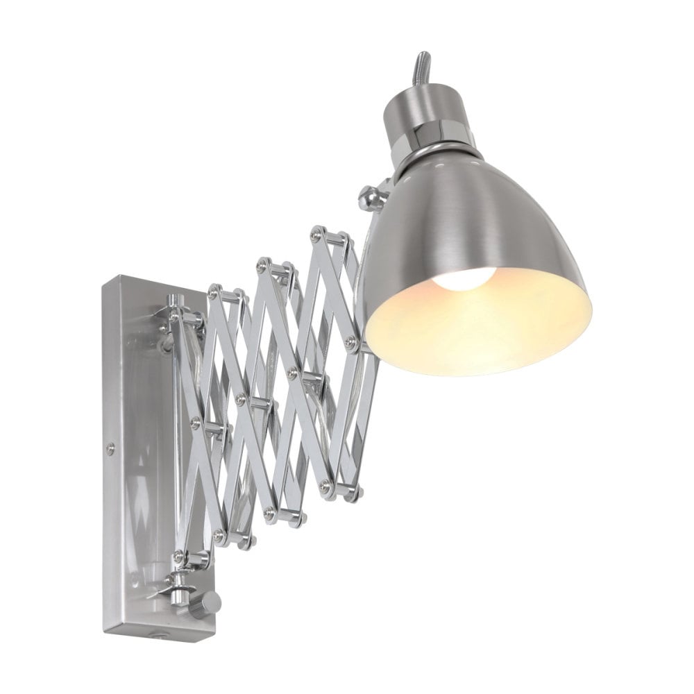 Steinhauer wandlamp spring - 1 lichts - 70x 24 cm - mat chroom