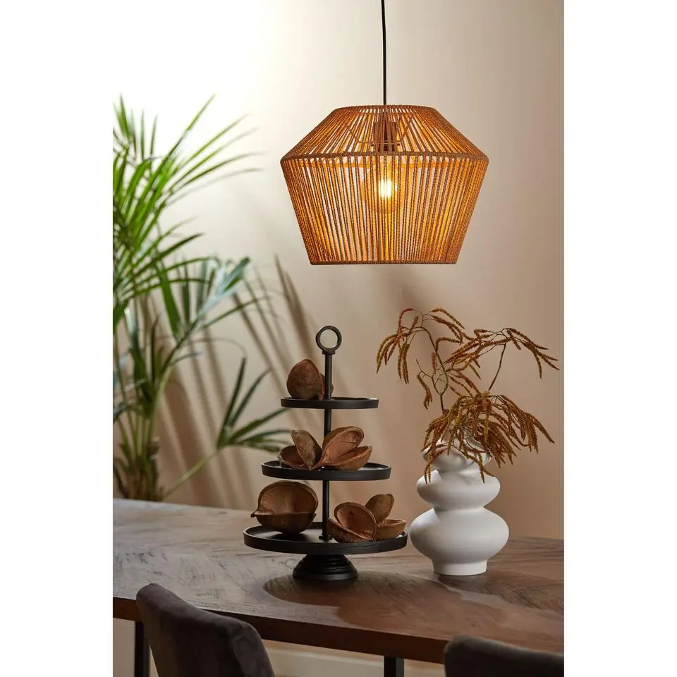 Hanglamp Caspian - Bruin/Zwart - &Oslash;40cm