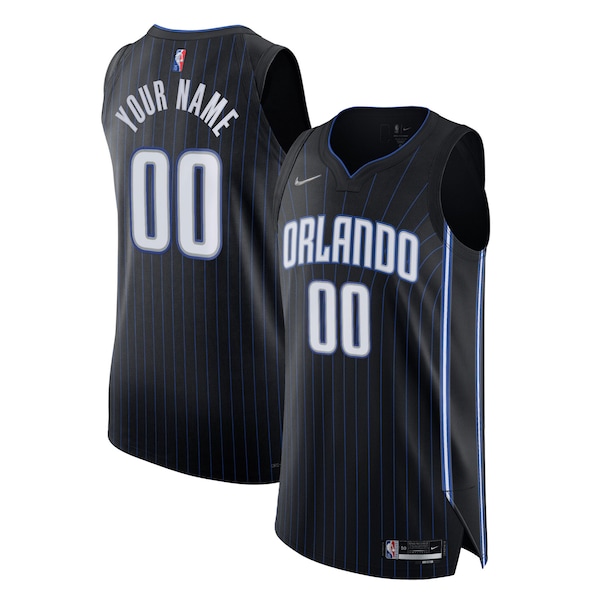 Orlando Magic Nike 2021/22 Diamond Authentic Custom Jersey - Icon Edition - Black