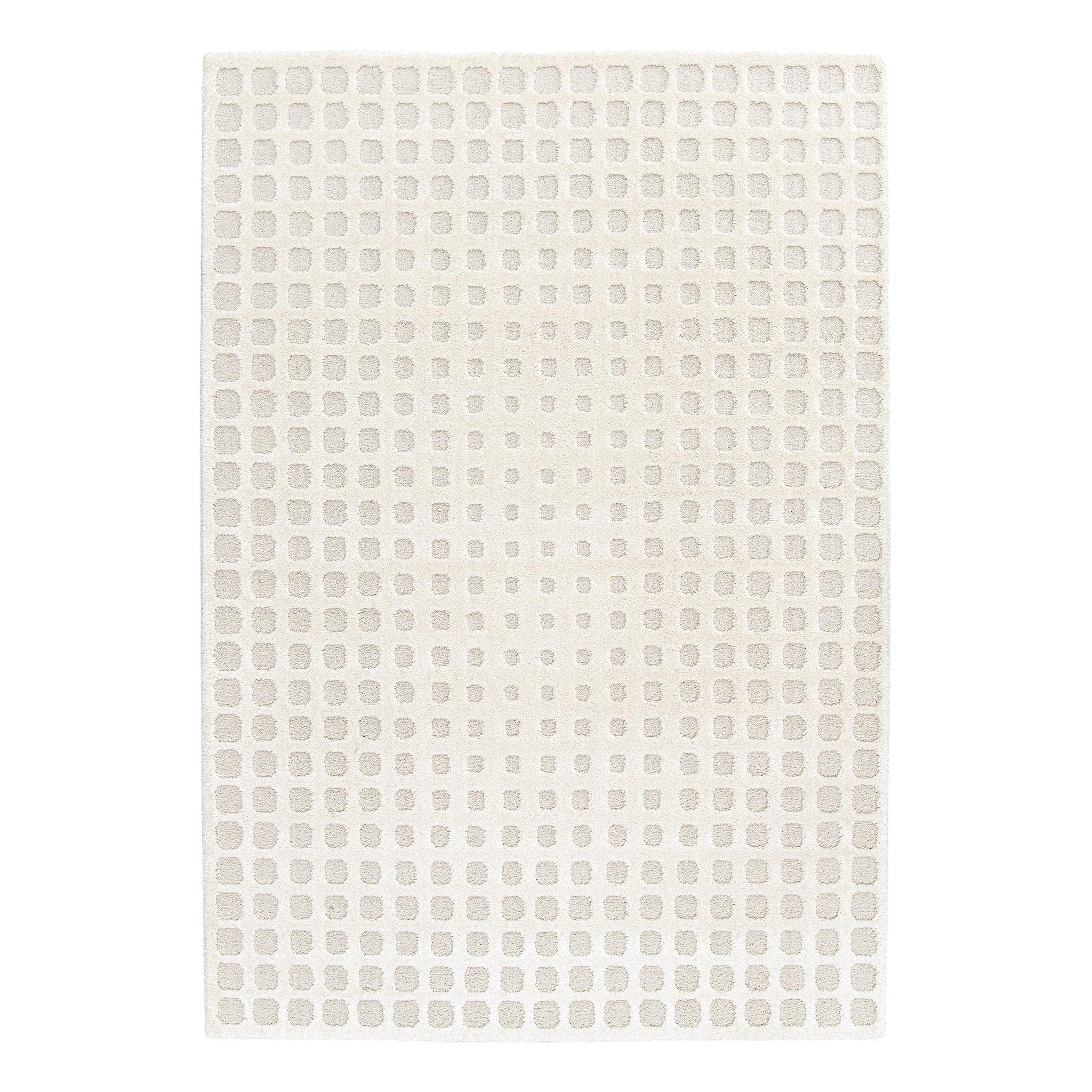 AFK Living vloerkleed Pixel - reliëfeffect - beige - 200 x 290 cm