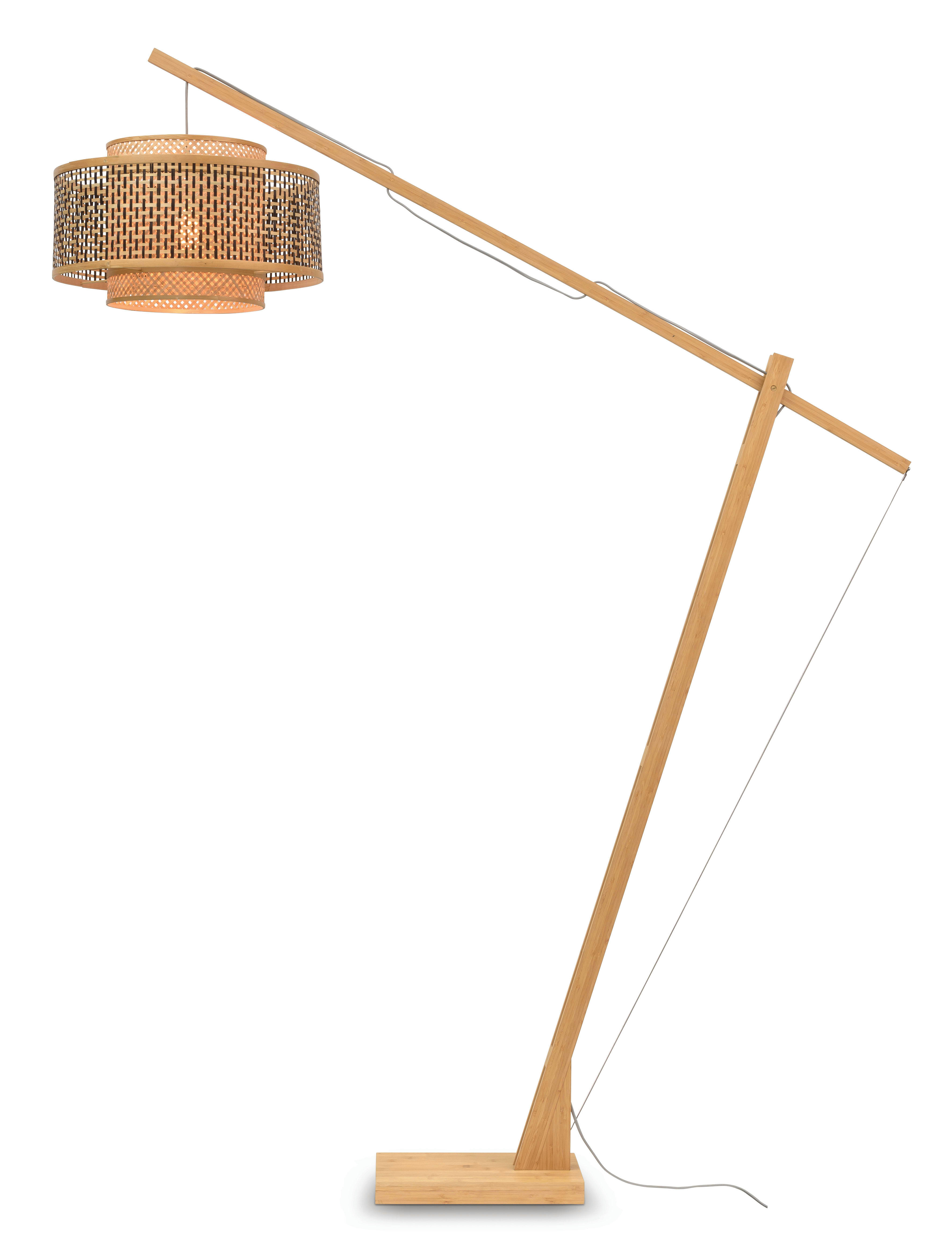 BHUTAN - Lampadaire bambou naturel H207cm