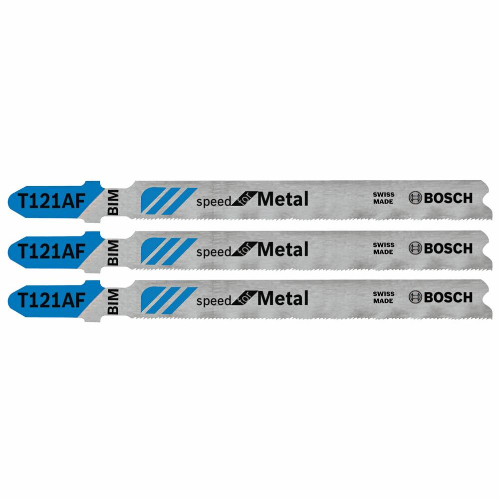 Bosch 21T T-Shank Bi-Metal Jigsaw Blades for Metal, 3-pk