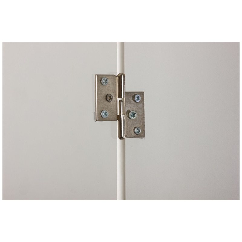 Paumelle de meuble droite en acier nickelé 50 x 40 mm 2 pièces TEKNIBOX