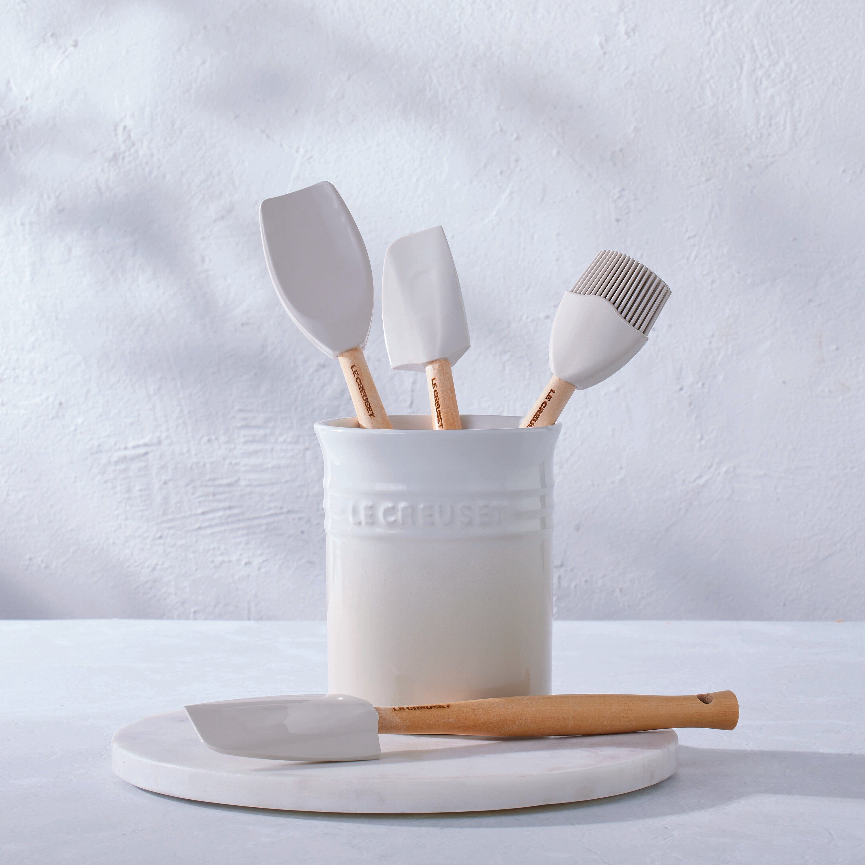 Le Creuset Pot met 4 Spatels - Meringue