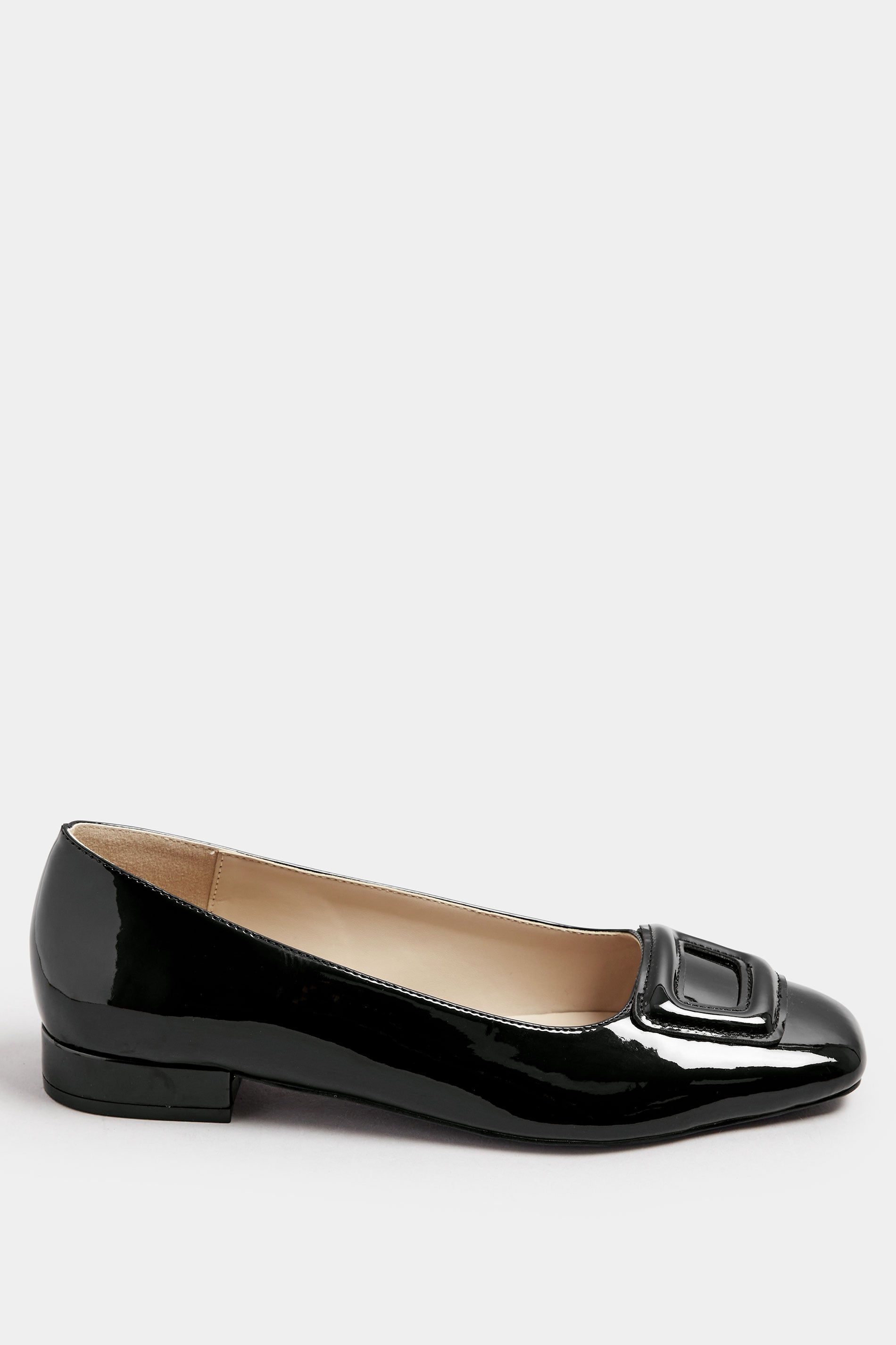 Long Tall Sally Patent Square Toe Flats
