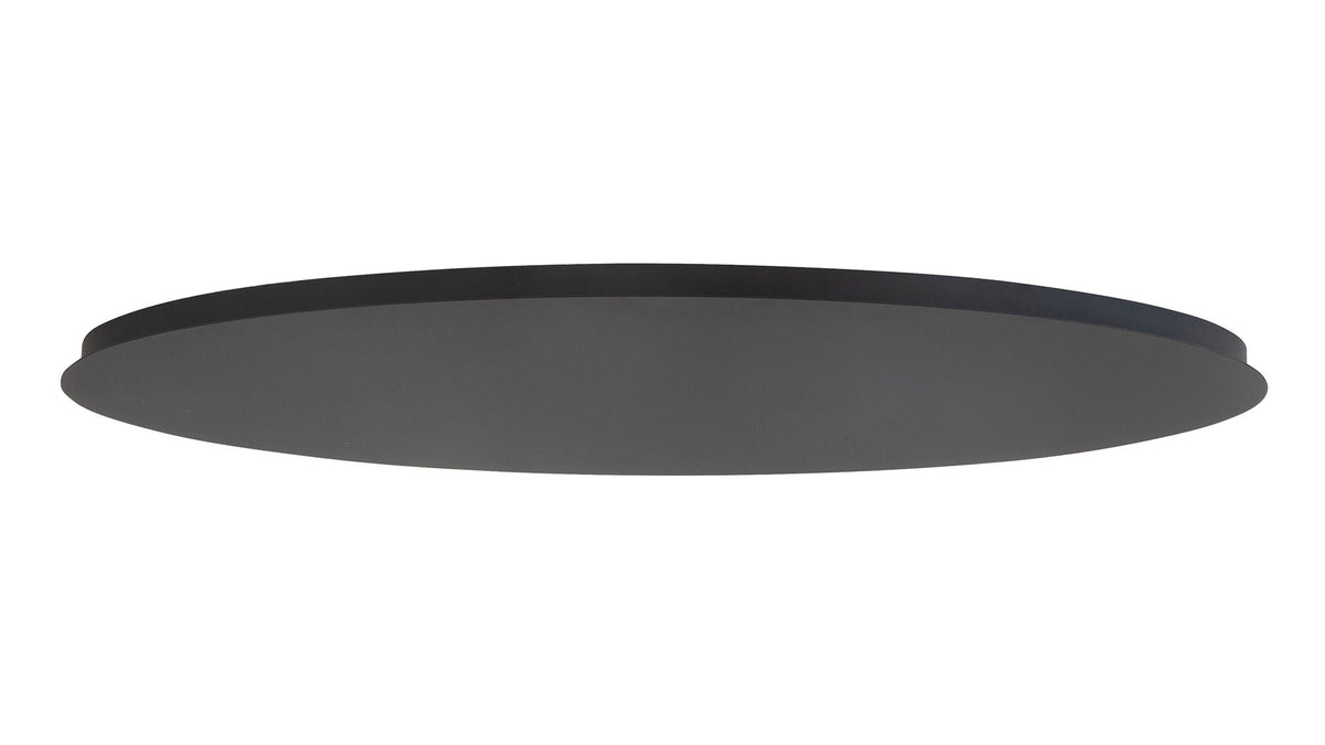 Ylumen plafondplaat ovaal - 100 x 3.5  cm - zwart