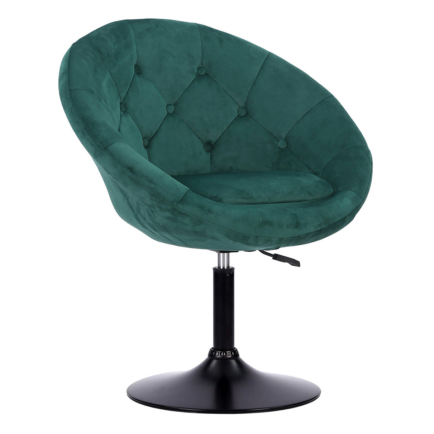 EDGAR - Tabouret de bar en velours vert