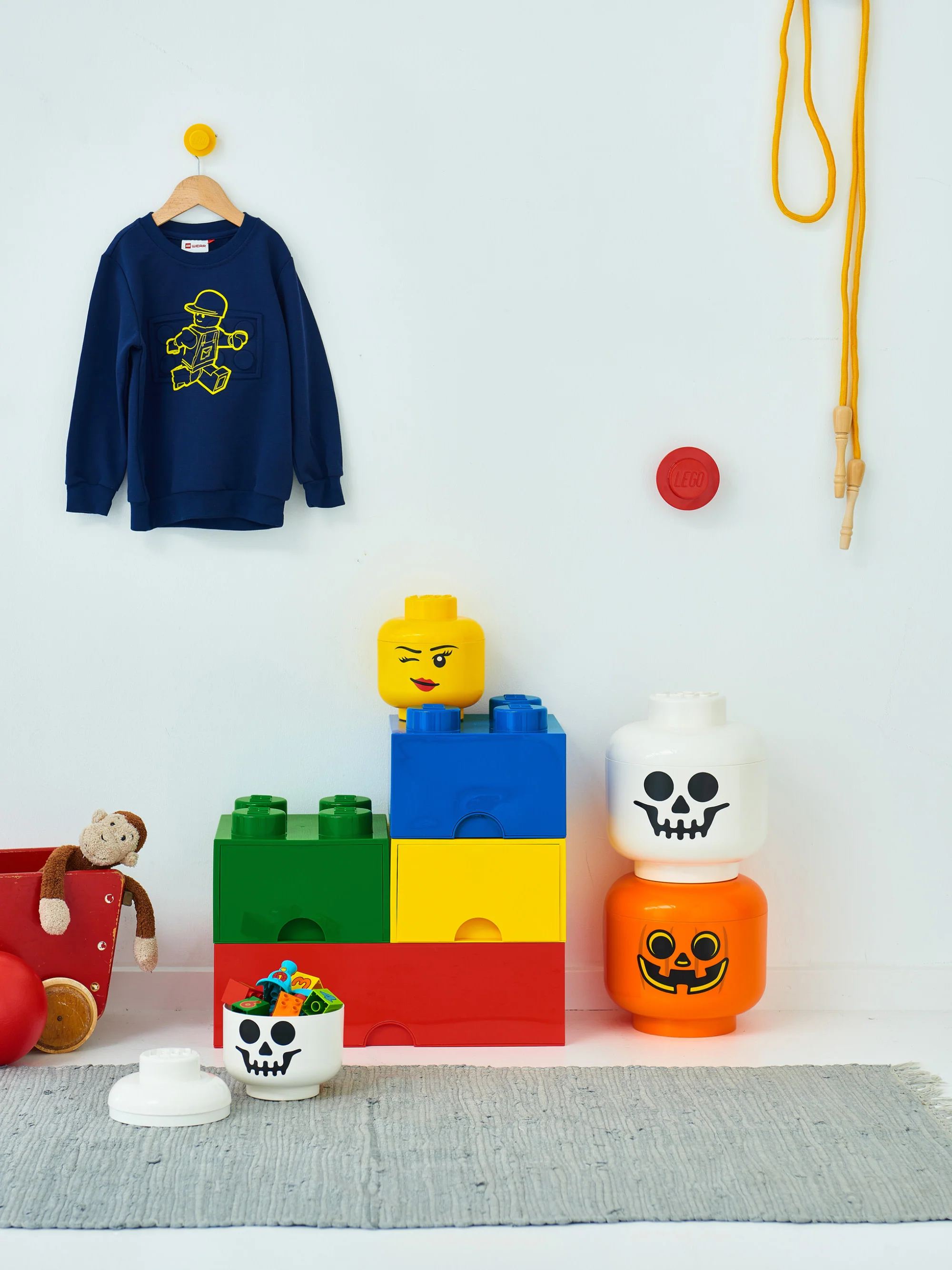 Kinder-LEGO?-Aufbewahrungsbox Brick mit 4 Noppen