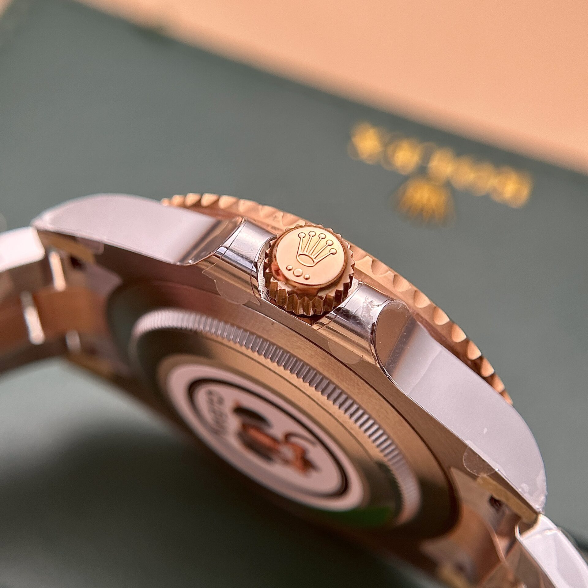 Rolex GMT-Master II 126711CHNR Root Beer SS/RG Plated Black Dial 40mm Oyster Super Clone