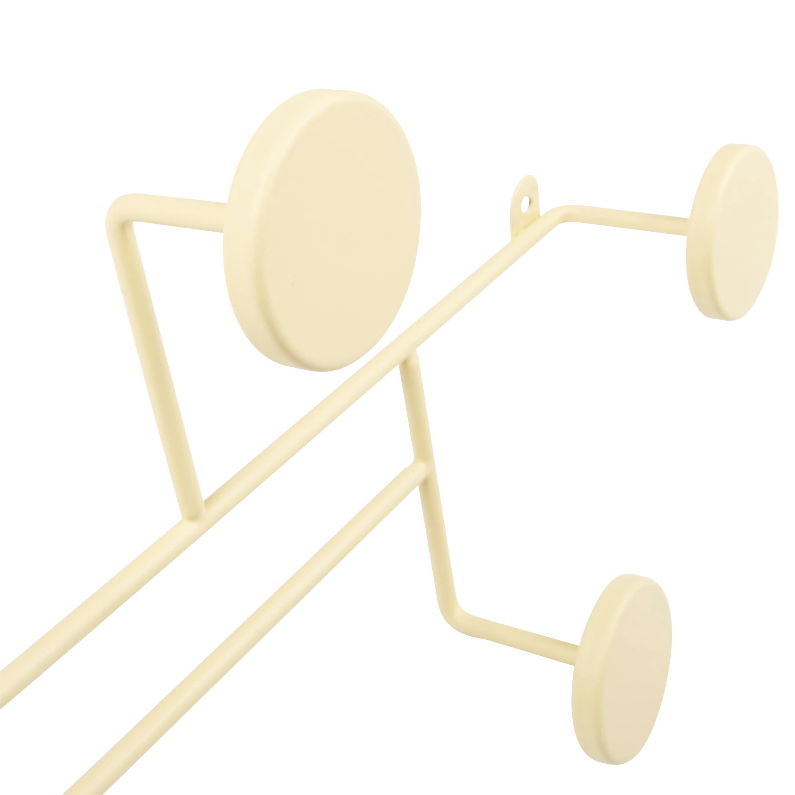 SEKER - Patère 6 crochets en métal jaune