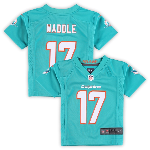 Jaylen Waddle Miami Dolphins Nike Toddler Game Jersey - Aqua
