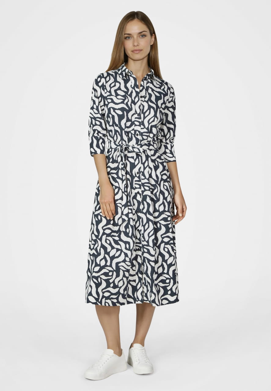 Hemdblusenkleid mit Print