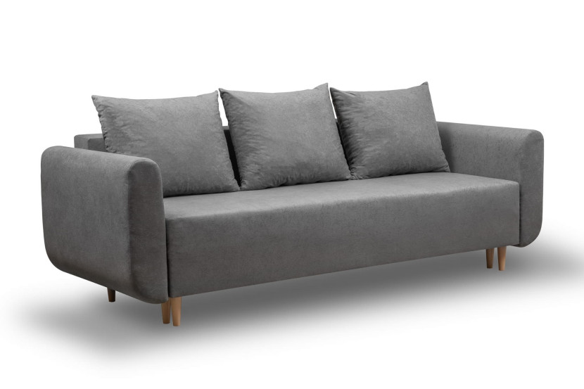 Sofa rozkładana do salonu Lugo Szara
