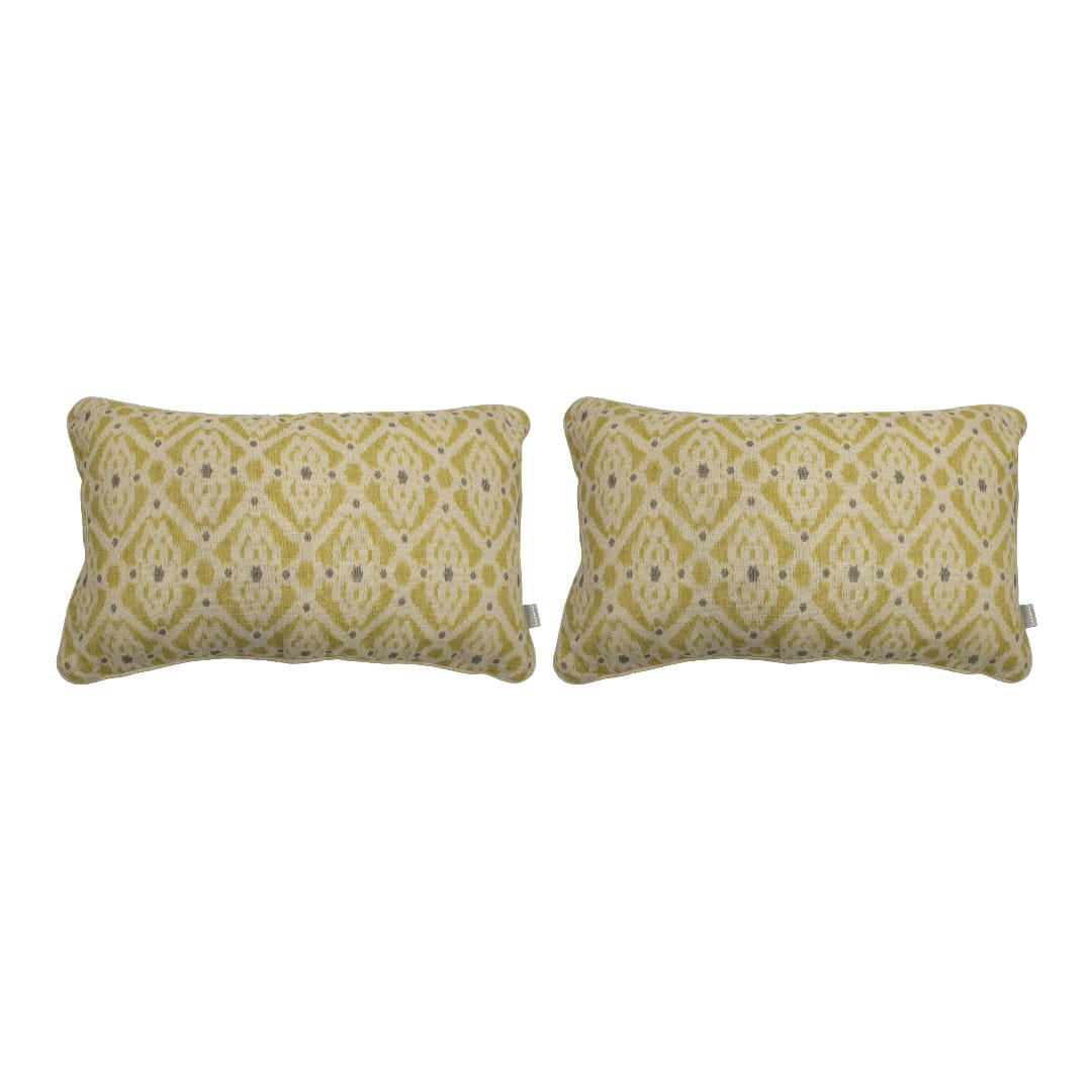 FORMENTERA C - 2 Housses de coussins 30x50 cm jaune