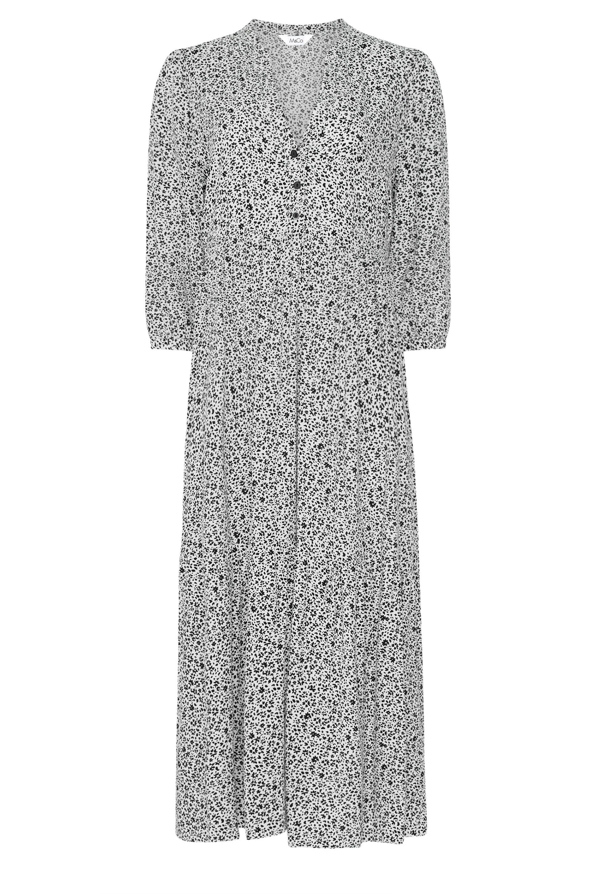 M&Co Floral Tiered Maxi Dress
