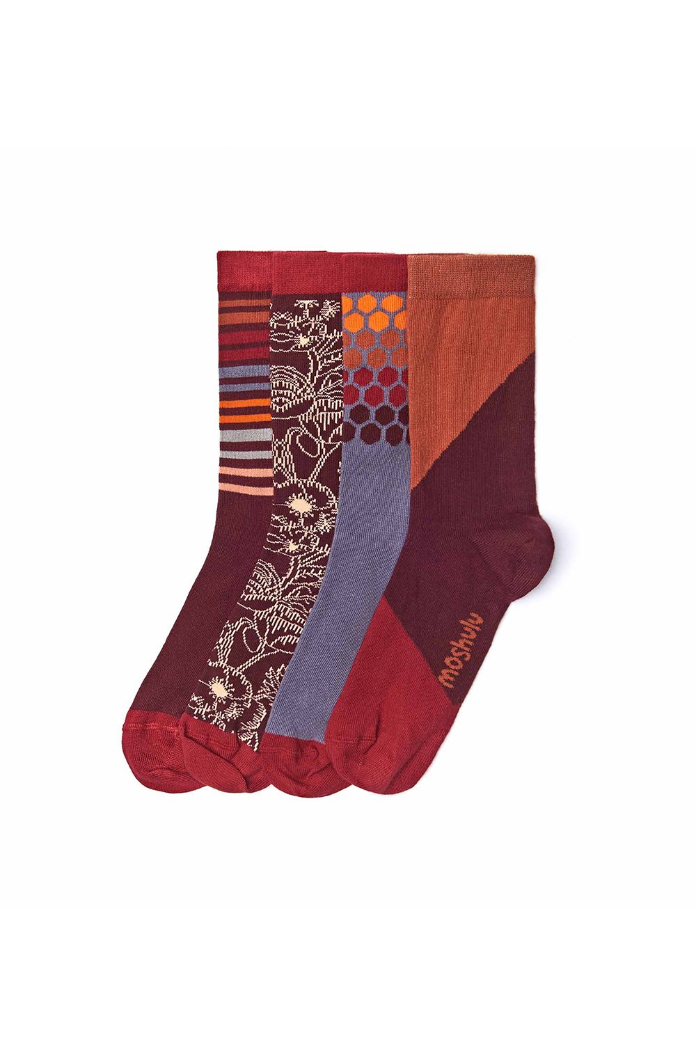 Moshulu Tamara Sock Box' Colourful Bamboo Sock Box
