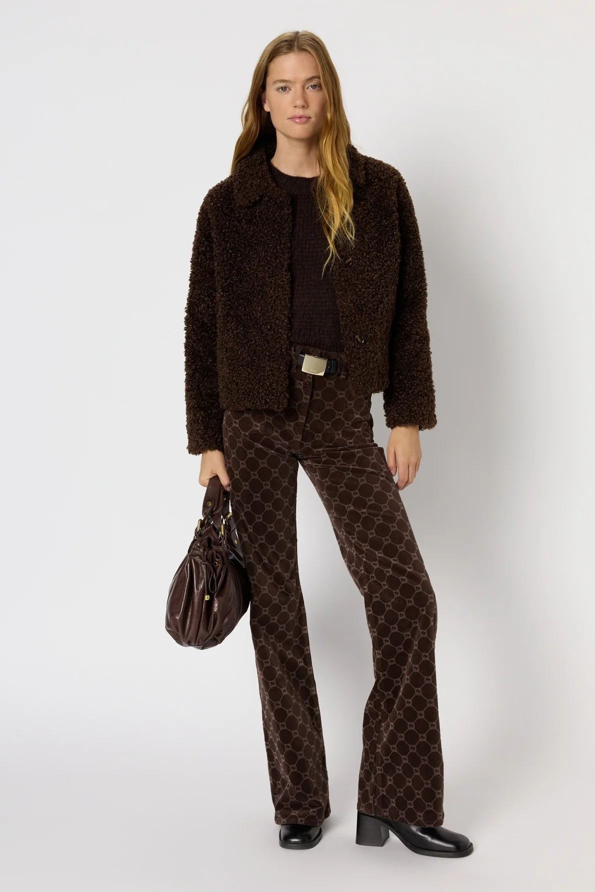 Manteau court en fausse fourrure - MAVIS