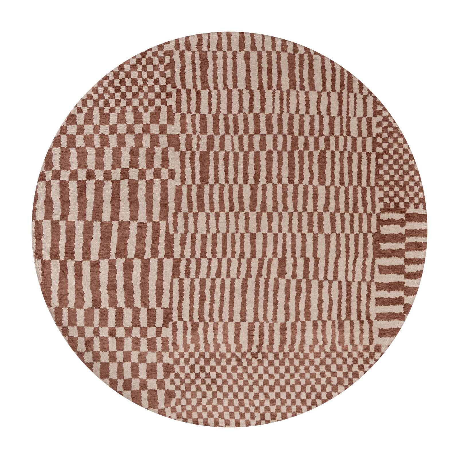 Ecorugs vloerkleed Ksar - rood - 140x140cm