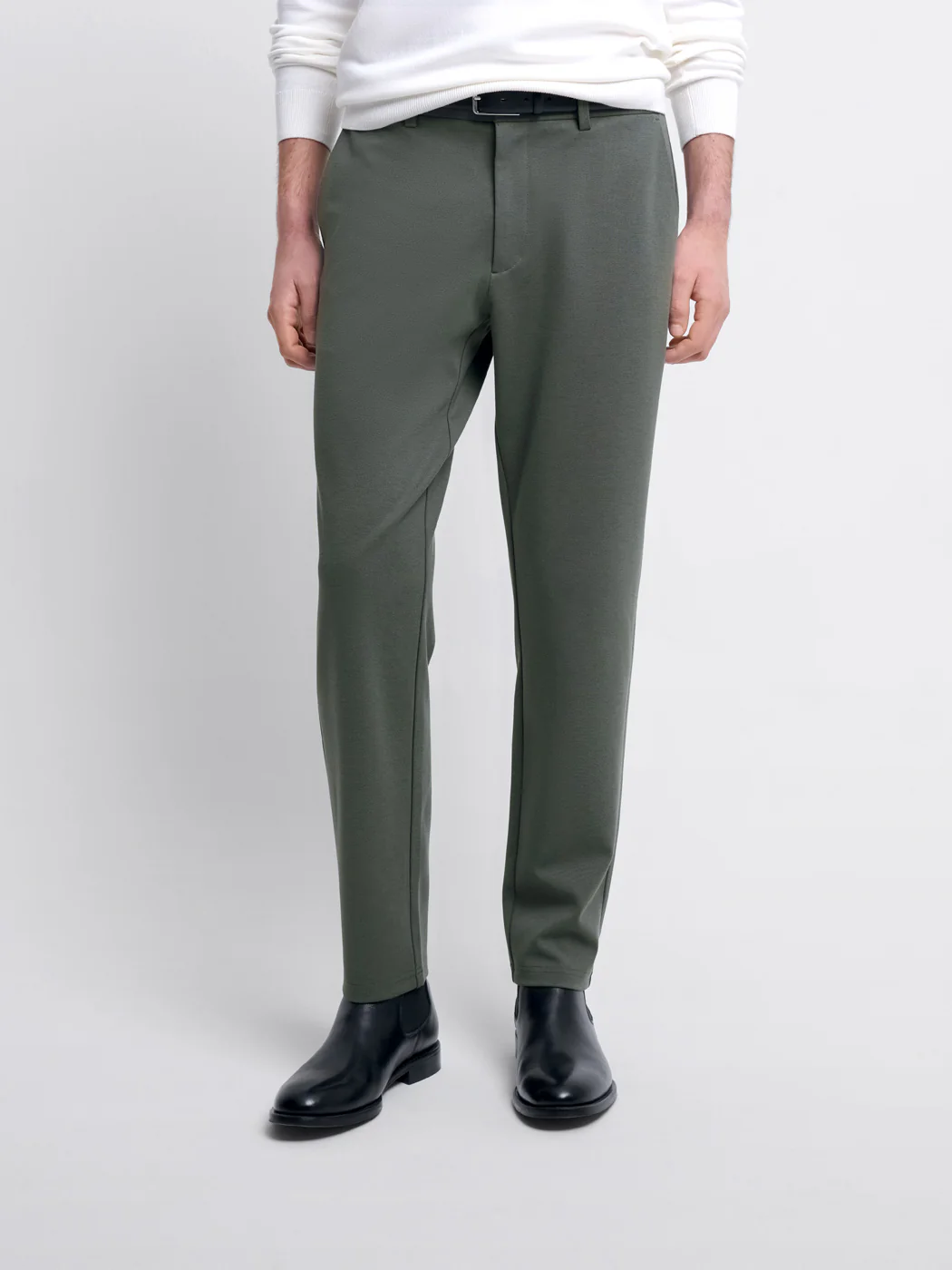 Chino stretch taille semi-élastiquée