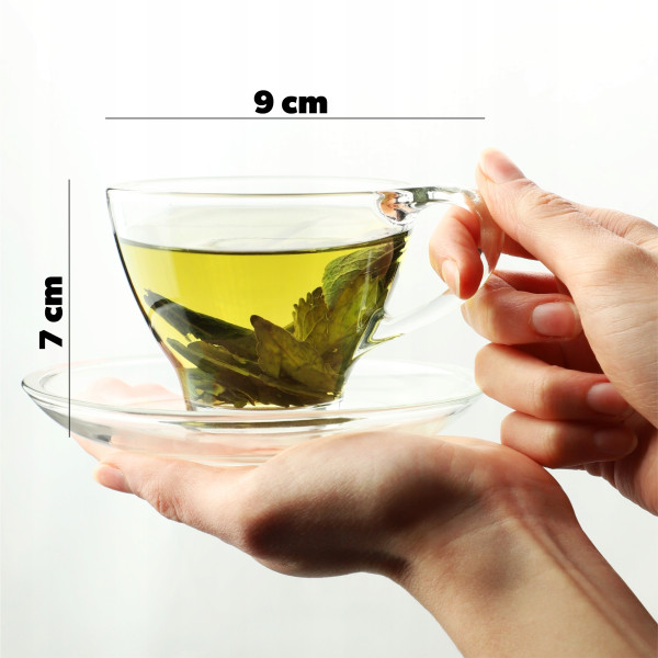 Filiżanki Ze Spodkiem Do Kawy Herbaty 200ml 6szt.