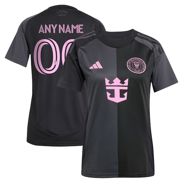 Inter Miami CF adidas Women's 2025 The Fortitude Kit Replica Custom Jersey - Black