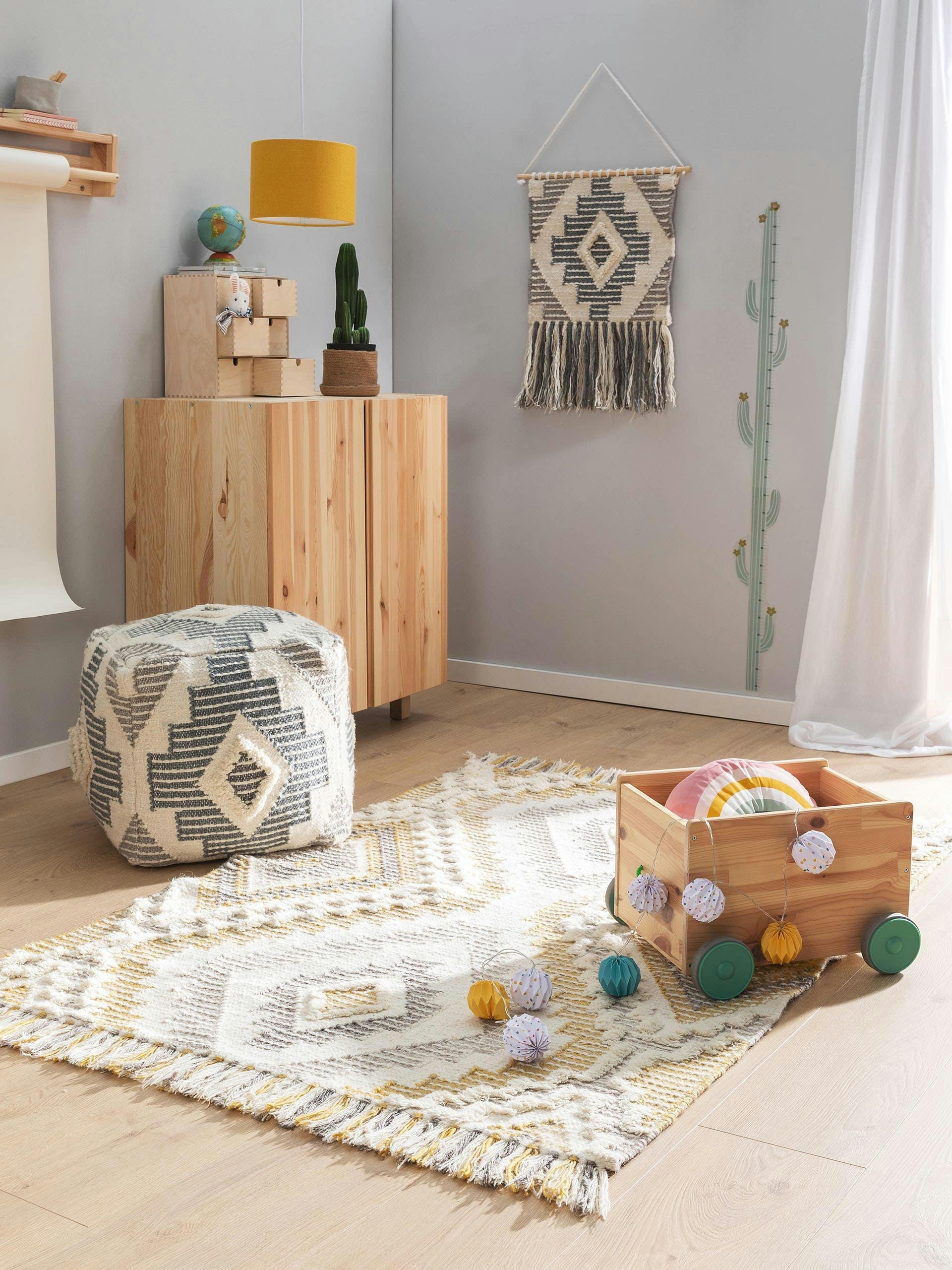 WANDA - Tapis enfant jaune 120x170