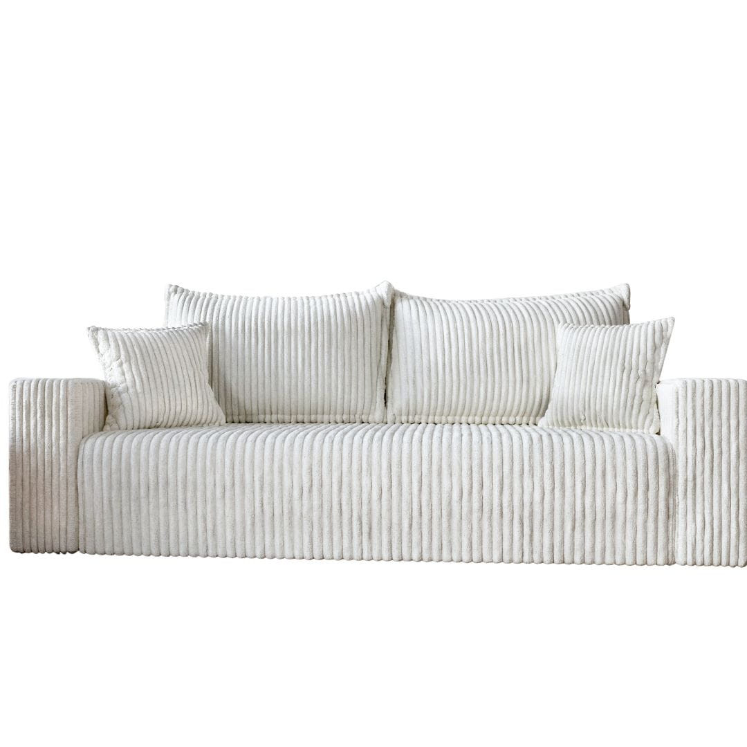 Stylowa biała sofa232cm z funkcją spania TILO