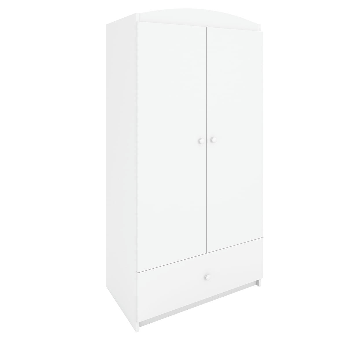 BABYDREAM - Armoire 2 portes 1 tiroir blanc