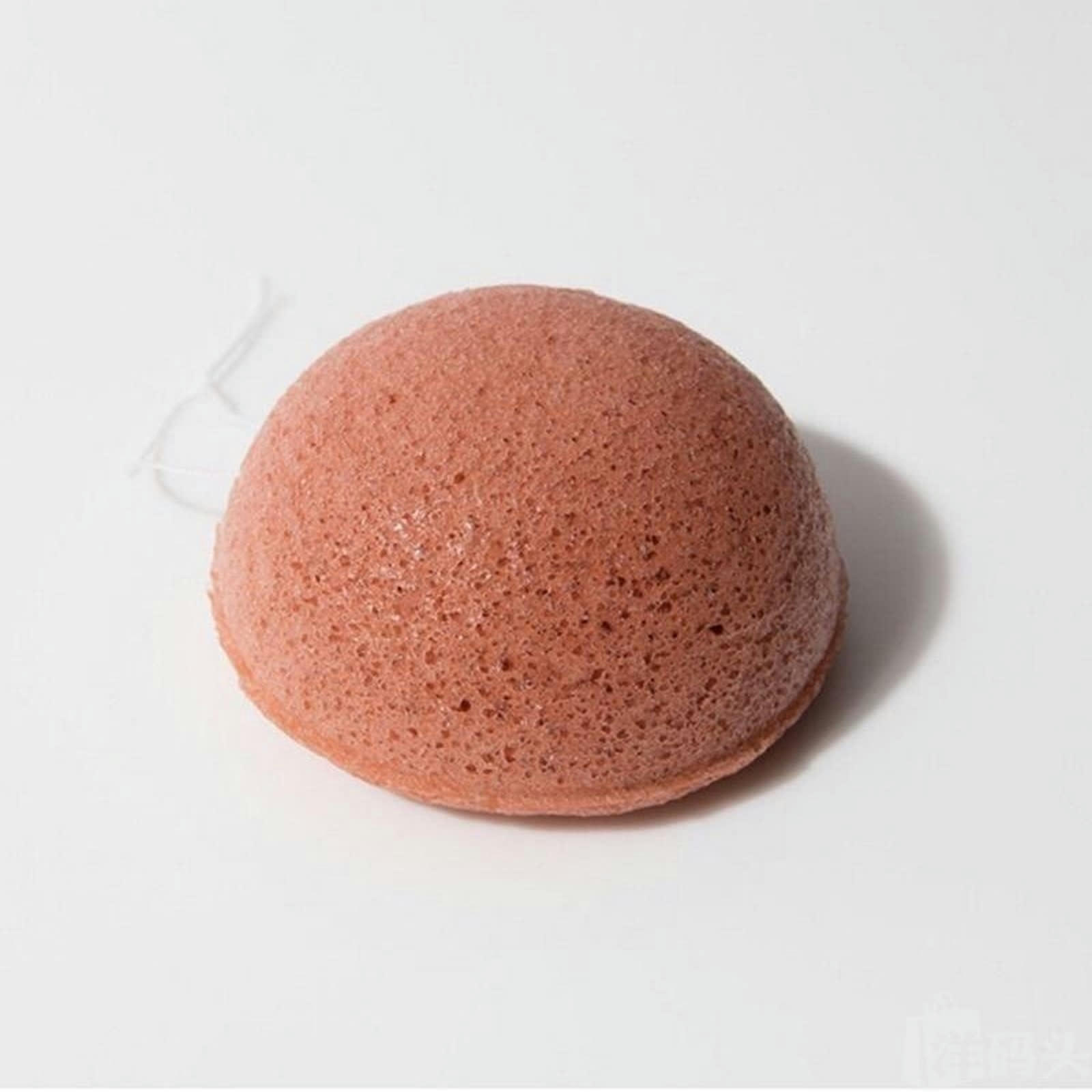 BEAUTE & BIEN-ETRE - Éponge Konjac 100% Naturelle Enrichie à l'Argile Rouge