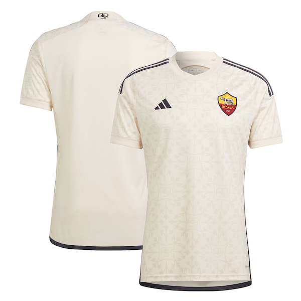 AS Roma adidas 2023/24 Away Replica Jersey - Cream