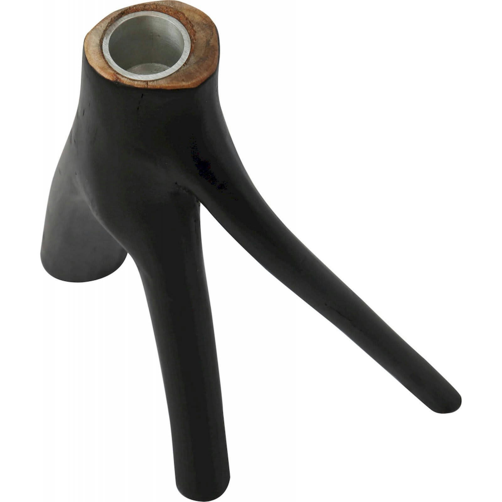 BALI BAZAR - Bougeoir Bois Noir