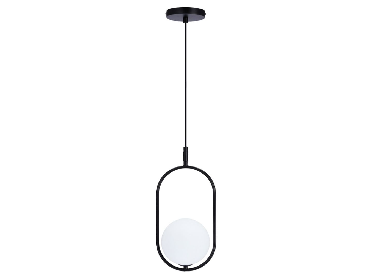 Lampa wisząca Cordel metalowa czarna