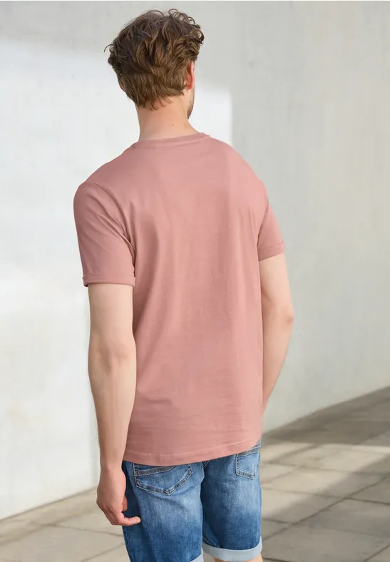 Ministripe Shirt mit Turn-Up