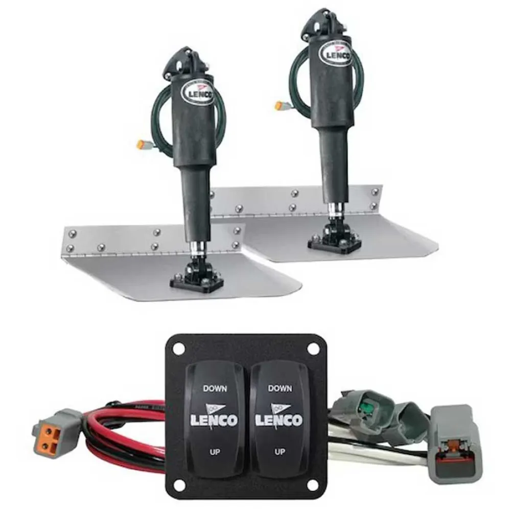 Lenco Standard trim tab set with switch