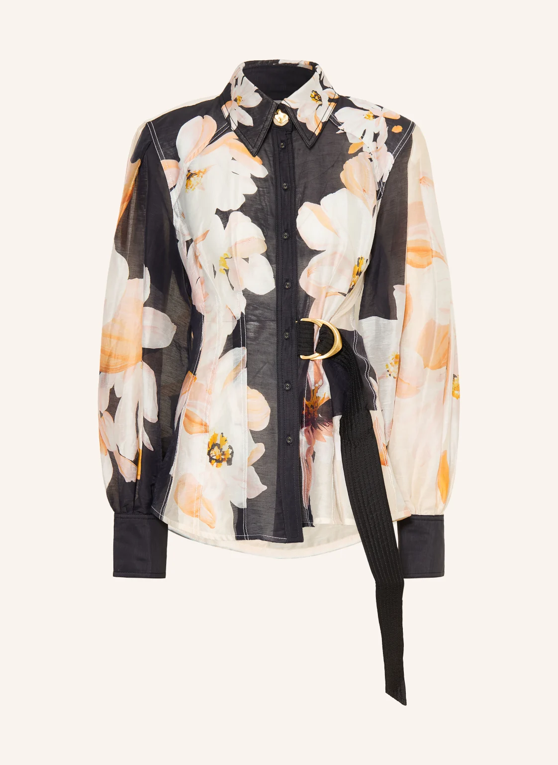 Aje. Hemdbluse ROSANNA mit Leinen