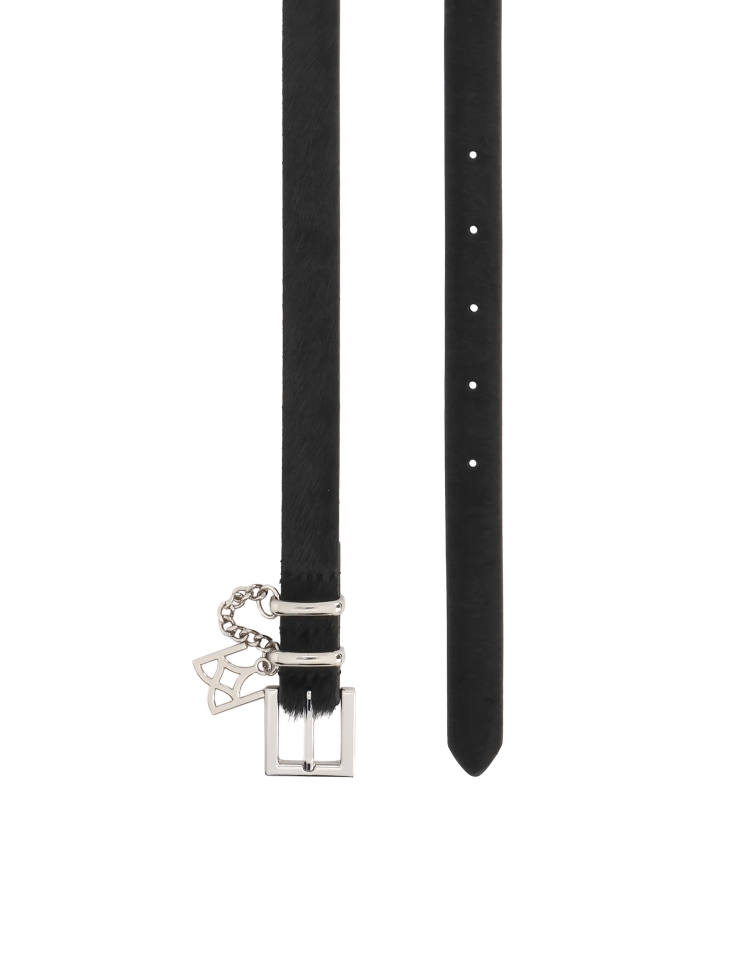 Black belt with natural bristles