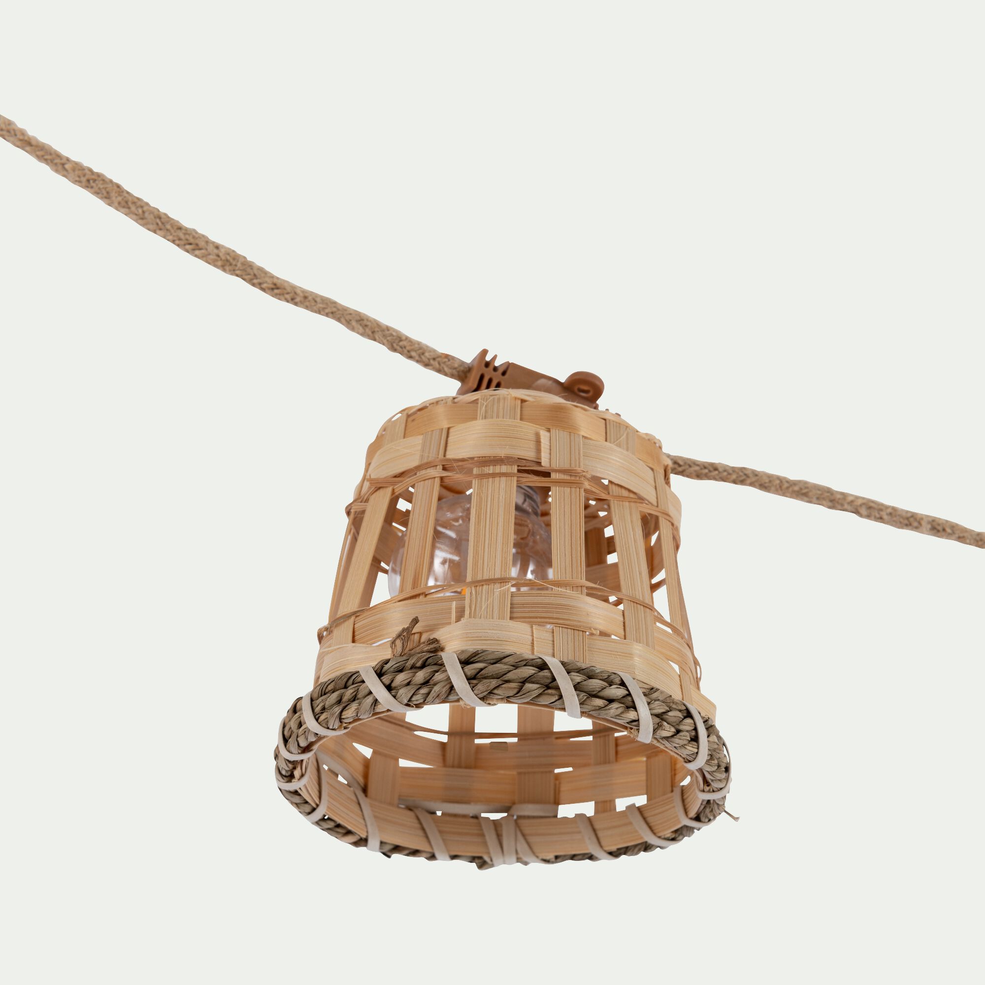 AURORA - Guirlande lumineuse solaire naturelle 8m - beige