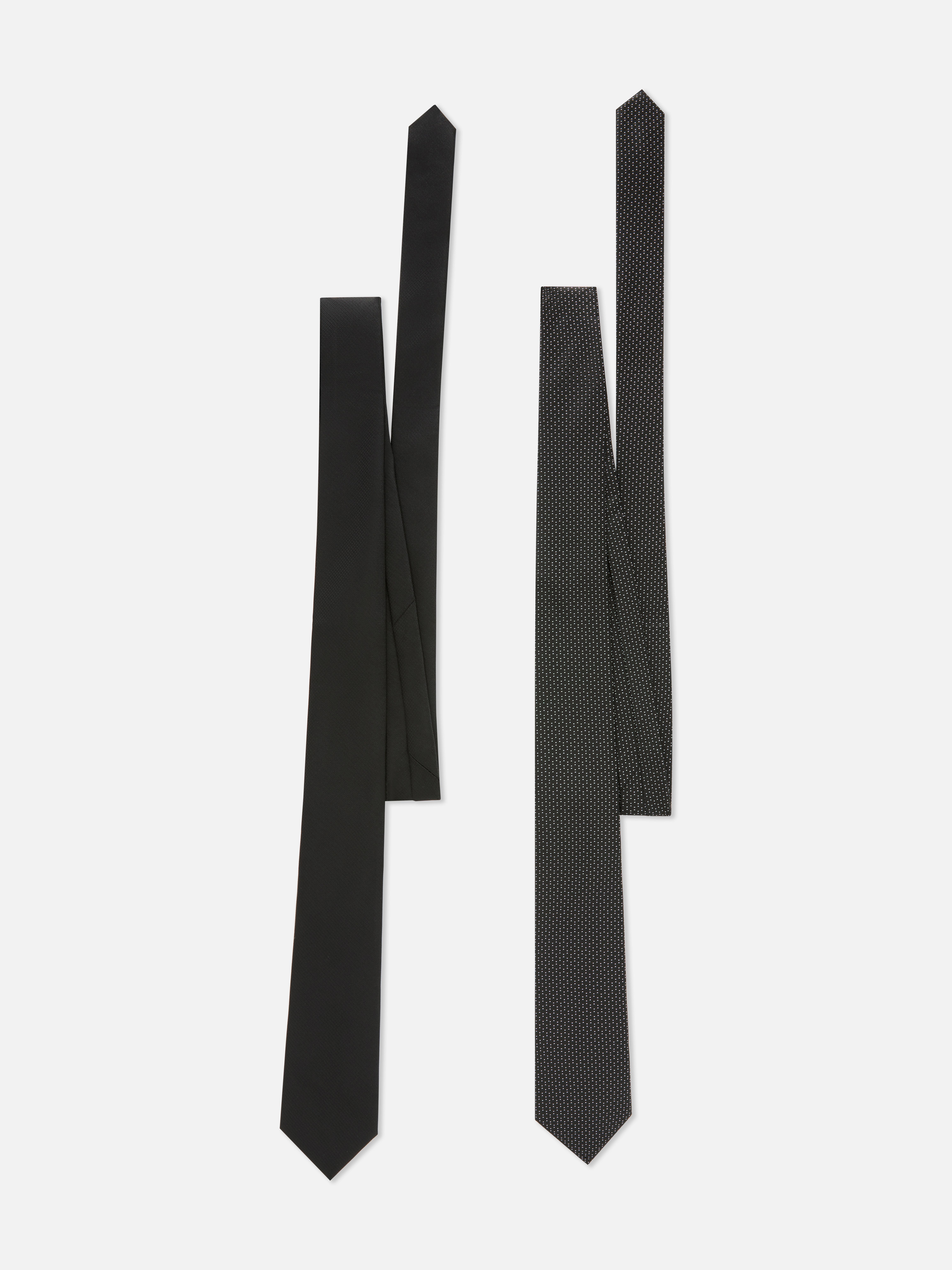 Twin Pack Patterned Ties