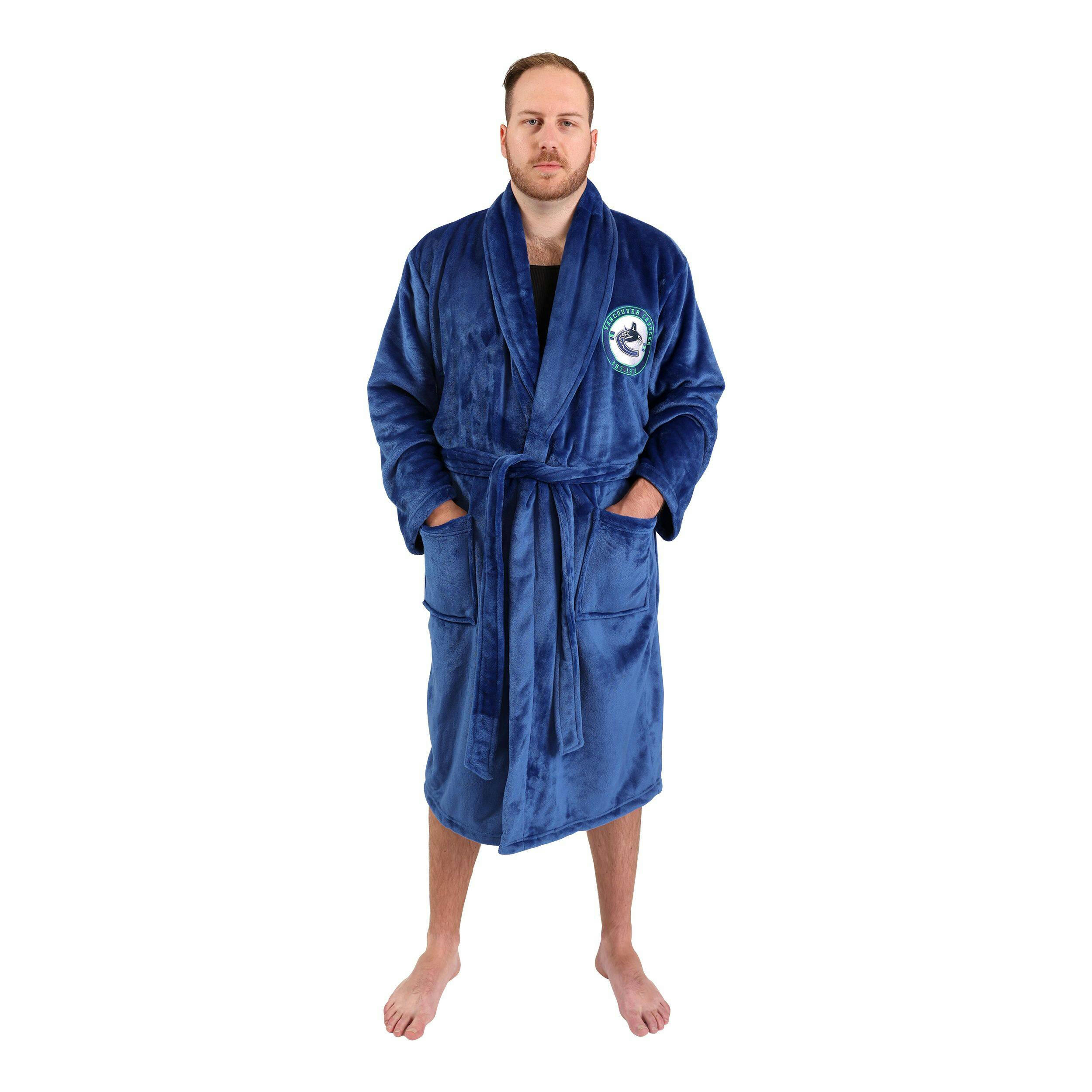 NHL Vancouver Canucks Bathrobe, Adult, One Size