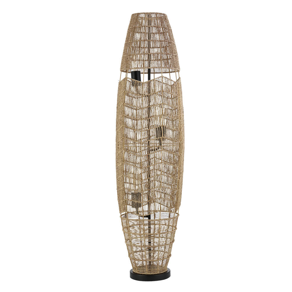 HOME DELUXE Vloerlamp van jute KIKO - Natuurlijk
