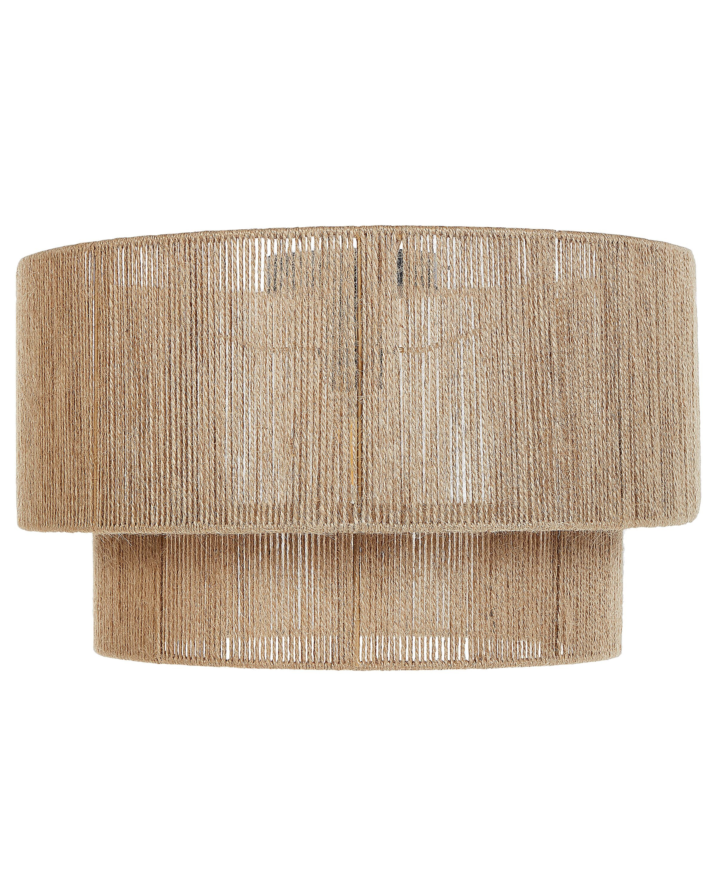 Lampa sufitowa jutowy klosz naturalna