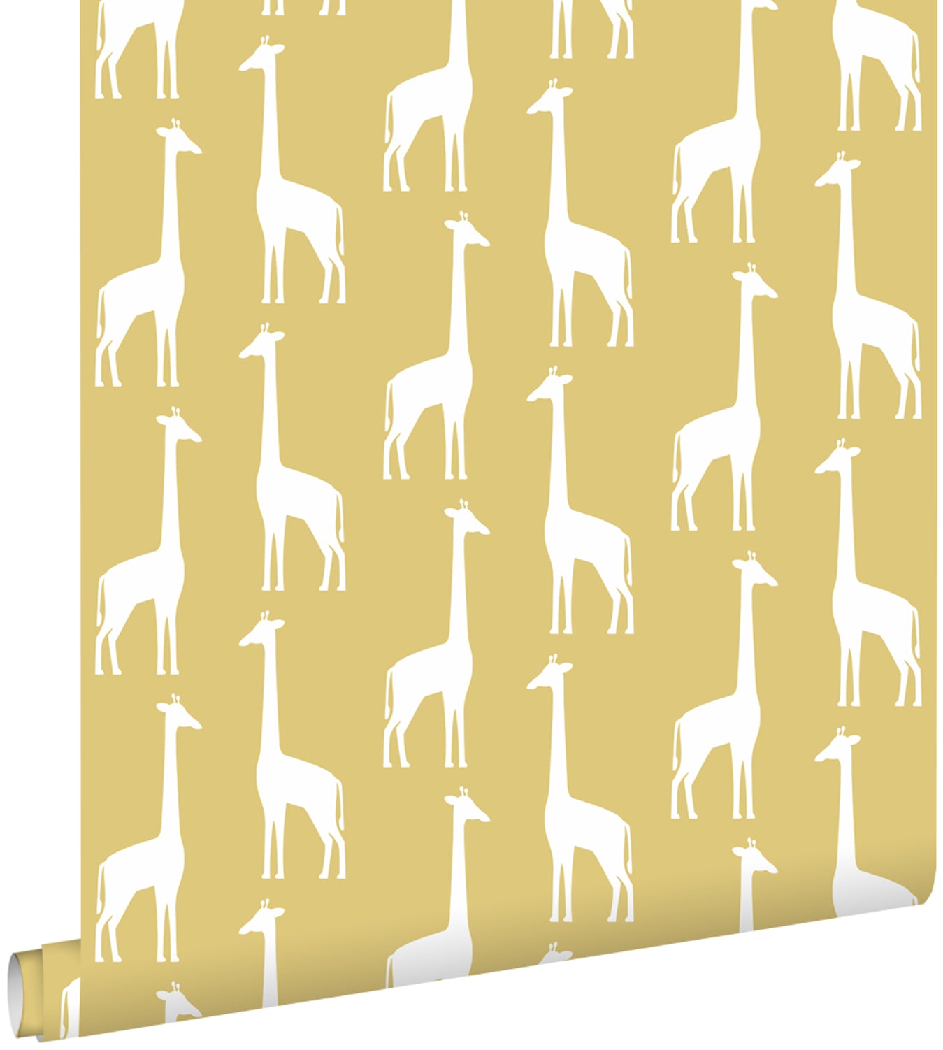 ESTAhome behang giraffen okergeel - 53 cm x 10.05 m - 139059