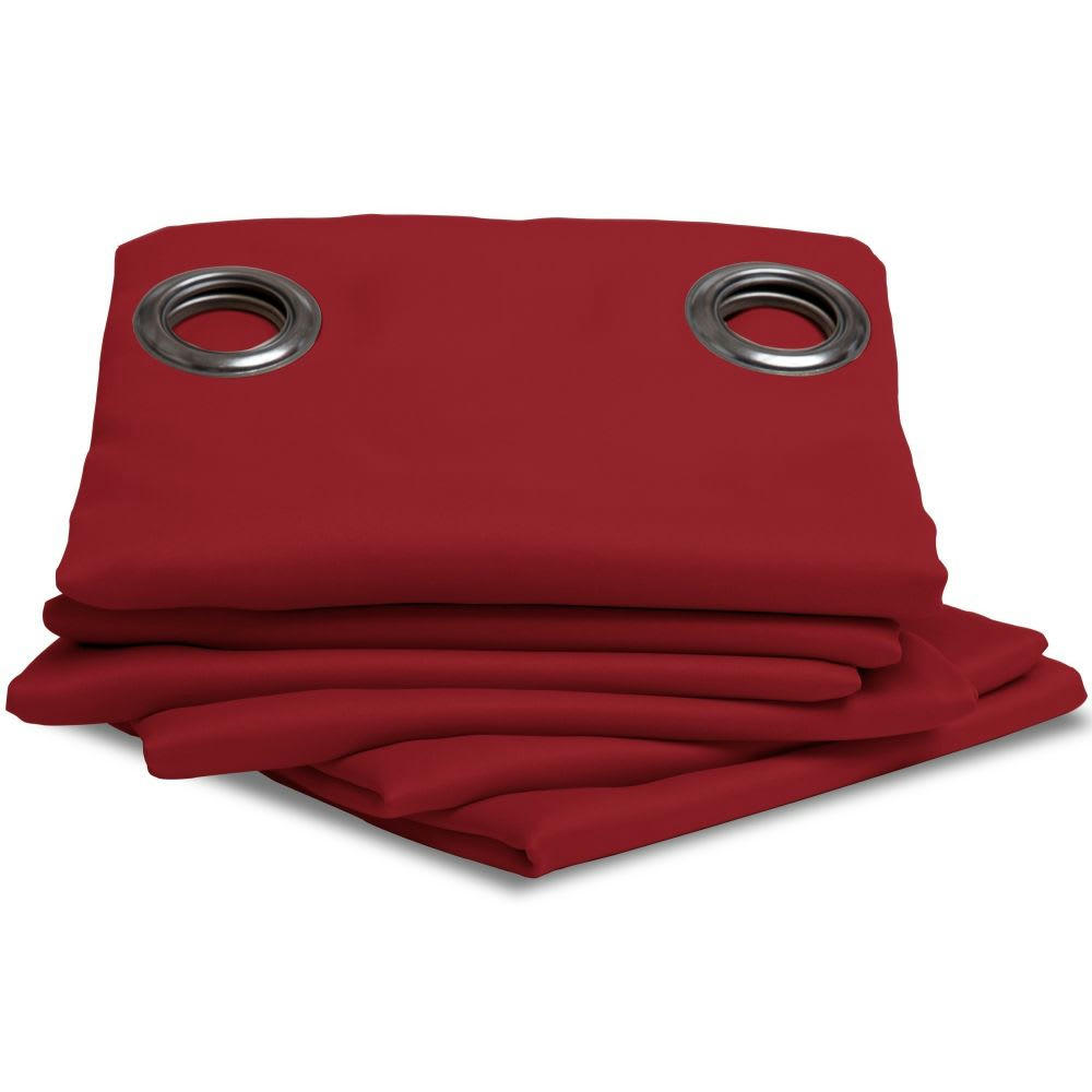 - Rideau occultant rouge 140 x 260