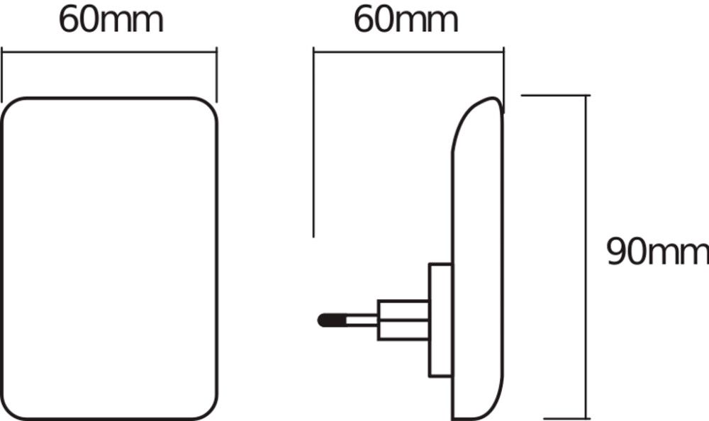 NATTLAMPE OSRAM LUNETTA GLOW SENSOR HVIT