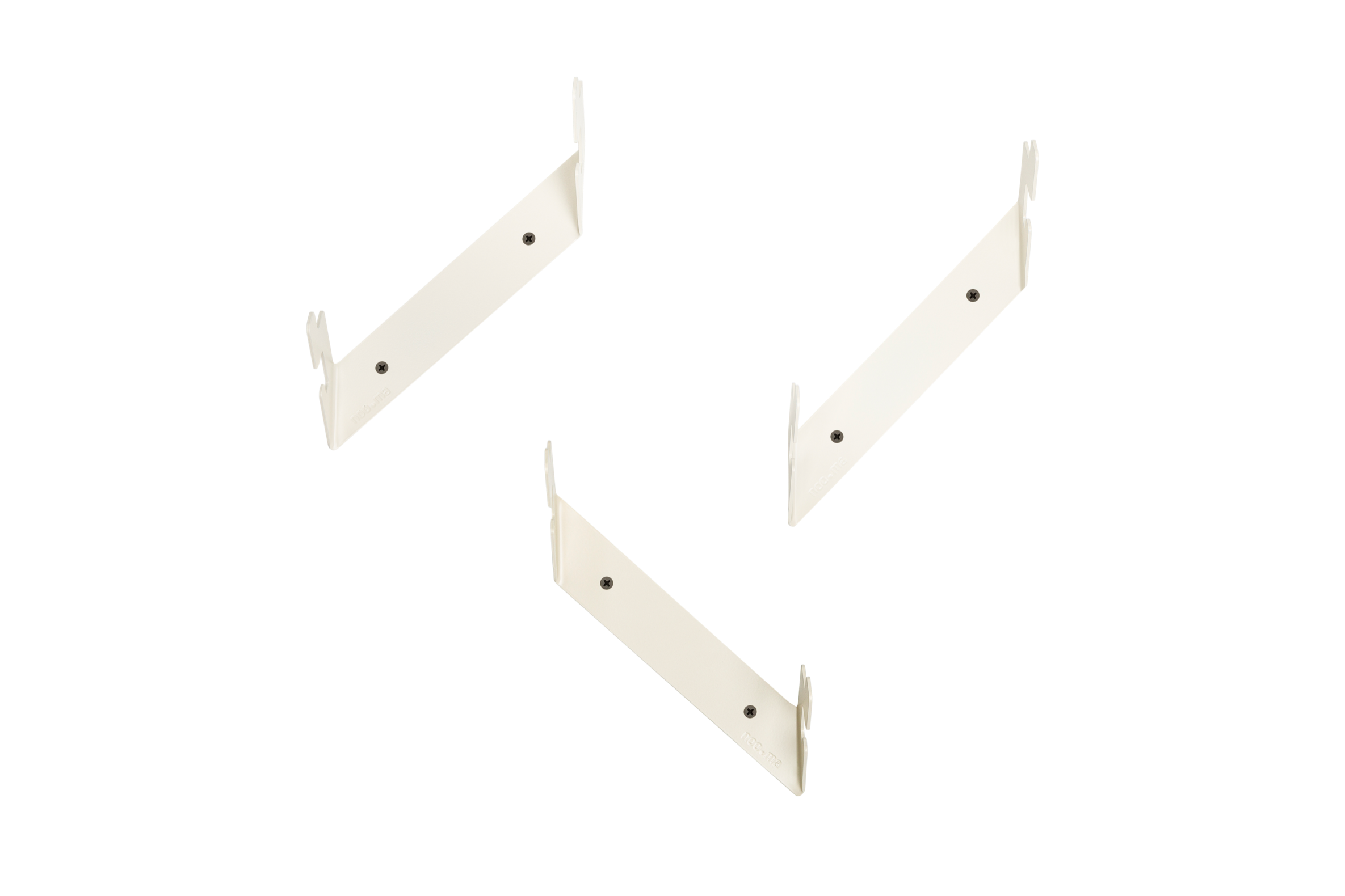 noo.ma GLIPS wandkapstokken set van 3 - Piazza Beige