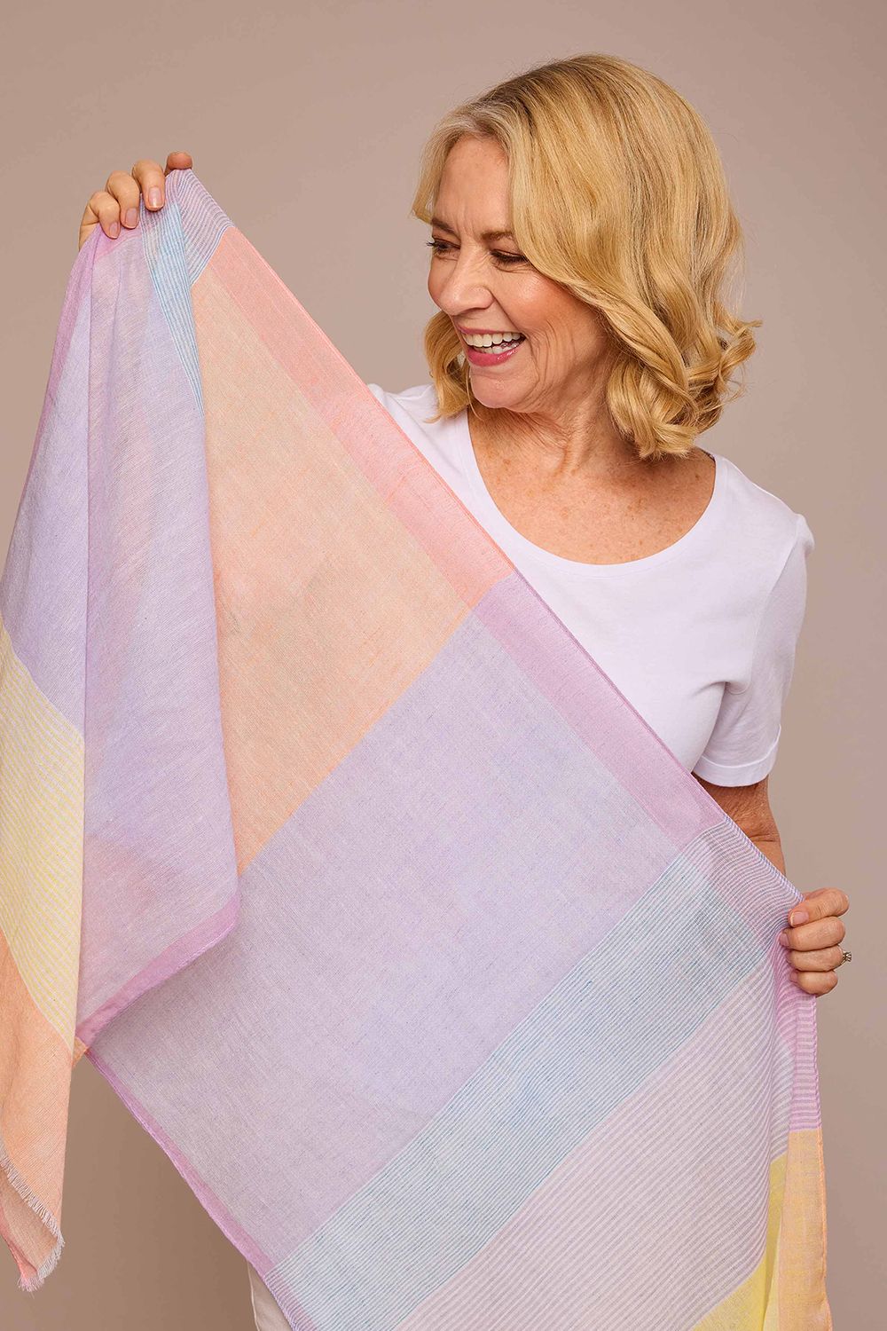 Moshulu Myrtle' Pastel Stripe Scarf
