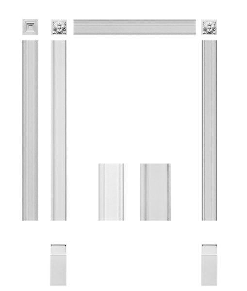 DX121-2300 Moulure multifonctionnelle Orac Decor - 9,4x2,3x230 (h x p x L) - moulure déco polymère Carton 8 pièces