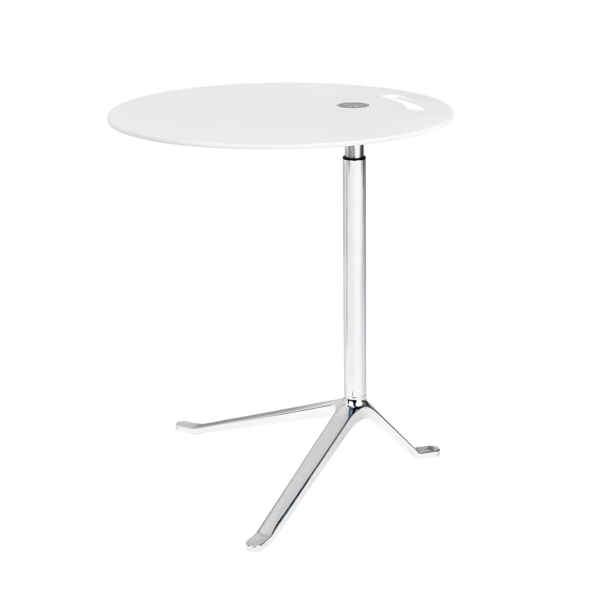Fritz Hansen - Little Friend höhenverstellbar, Aluminium poliert / Kunststoff weiß